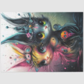 Dekoupage Whimsical Vibranred Cats Seidenpapier (Vorderseite)