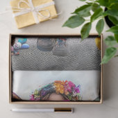 Dekoupage Whimsical Vibransed OsterGirl Seidenpapier (Geschenk)