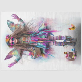 Dekoupage Whimsical Vibransed OsterGirl Seidenpapier