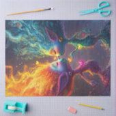 Dekoupage Whimsical Vibrant Heart Fairy Characters Seidenpapier (Basteln)