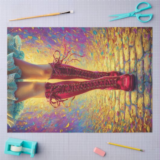 Dekoupage Whimsical Walk of Independence Seidenpapier (Basteln)