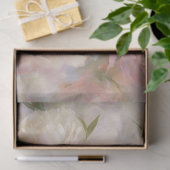 Dekoupage White & Pink Peonies Aquarellmalerei Seidenpapier (Geschenk)