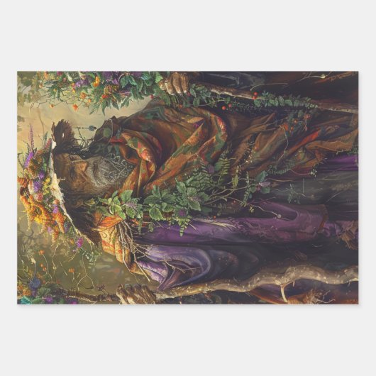 Dekoupage Wizards Eldric Verzauberer Geschenkpapier Set (Vorderseite 2)