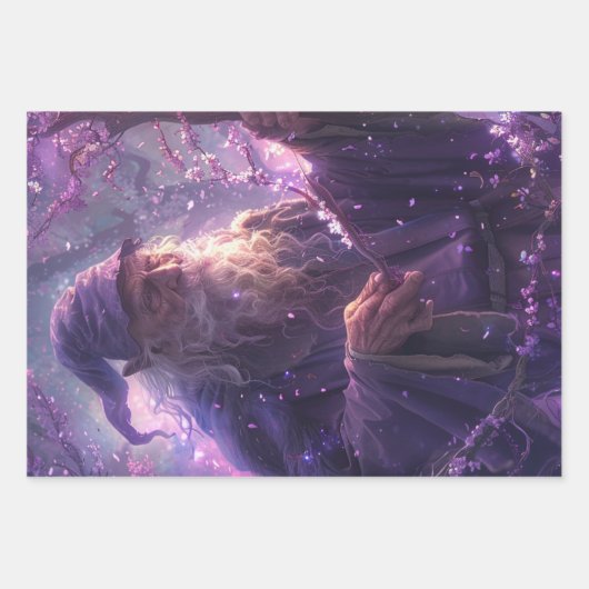 Dekoupage Wizards Set von 3 Geschenkpapier Set (Vorderseite)