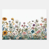 Dekoupage Wrapping Landschaft Wildblumen Transfer Geschenkpapier Set (Vorderseite)