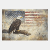 Dekoupage Wrapping Paper Bear Eagle Elch 3 Design Geschenkpapier Set (Vorderseite 2)