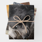 Dekoupage Wrapping Paper Bear Eagle Elch 3 Design Geschenkpapier Set (Beispiel)