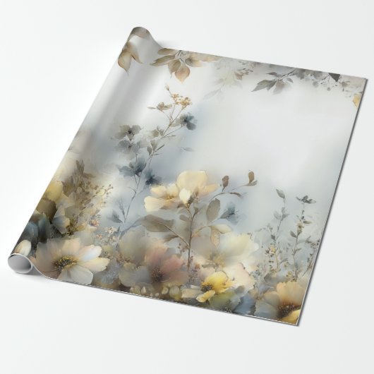 Dekoupage Wrapping Paper Floral Design Pastete Geschenkpapier (Ungerollt)