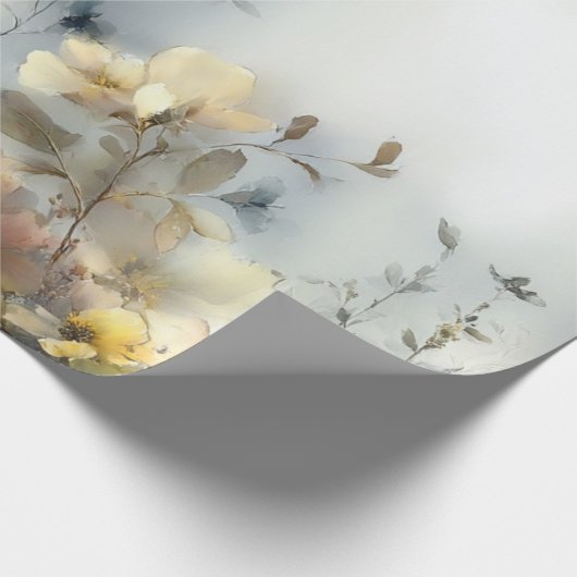 Dekoupage Wrapping Paper Floral Design Pastete Geschenkpapier (Ecke)