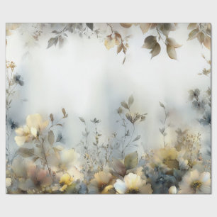 Dekoupage Wrapping Paper Floral Design Pastete Geschenkpapier