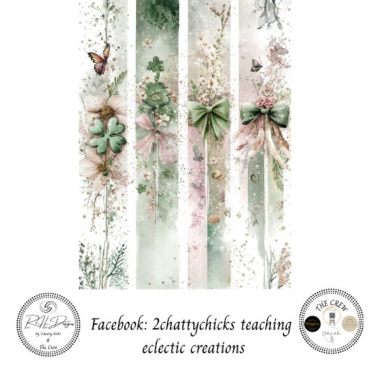 Dekoupierte koordinierte St. Patrick Panels Seidenpapier