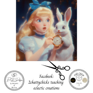 Dekoupierte Launische Blondine Blaues Stirnband &  Seidenpapier