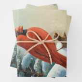 Dekouptionspapier für Kardinal mit schwerem Gewich Geschenkpapier Set (Beispiel)