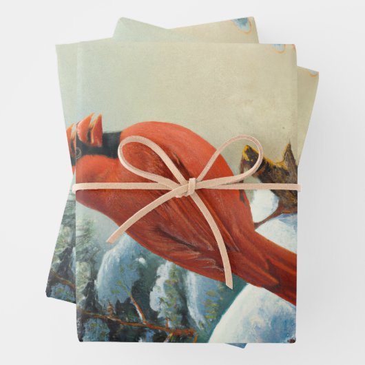 Dekouptionspapier für Kardinal mit schwerem Gewich Geschenkpapier Set (Beispiel)