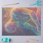 Dekoutieren der Abstrakten Leuchtanzeige Seidenpapier (Basteln)