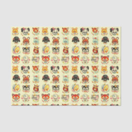 Dekoutieren Vintager Kleintiere Seidenpapier