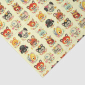 Dekoutieren Vintager Kleintiere Seidenpapier (Ausschnitt)