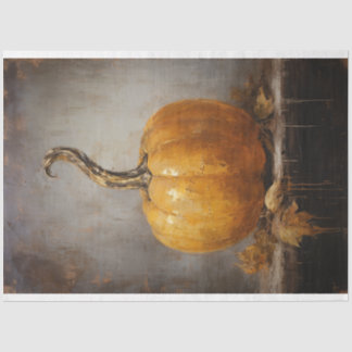 Dekoutierung des Vintagen alten Pumpkin-Tissue-Pap Seidenpapier