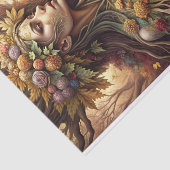 Dekoutseite der Waldgöttin des Herbstes Seidenpapier (Ausschnitt)