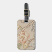 Dekrative Organza Chintz Floral Design Gepäckanhänger (Vorderseite vertikal)