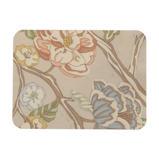 Dekrative Organza Chintz Floral Design Magnet (Horizontal)
