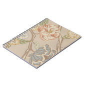 Dekrative Organza Chintz Floral Design Notizblock (Linke Seite)