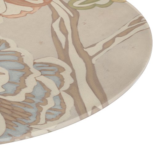 Dekrative Organza Chintz Floral Design Schneidebrett (Ecke)