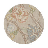 Dekrative Organza Chintz Floral Design Schneidebrett (Vorderseite)