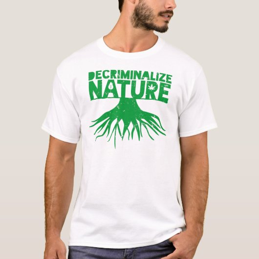 Dekriminalisieren von Pflanze zur Naturunterstützu T-Shirt (Vorderseite)