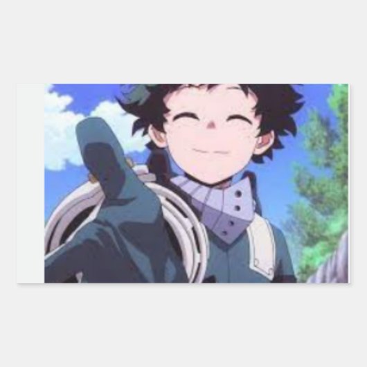Deku Rechteckiger Aufkleber (Vorderseite)