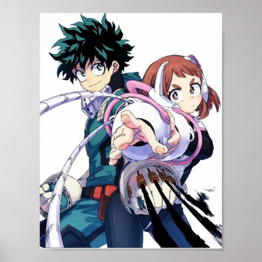 Deku und Ochako Poster (Vorne)