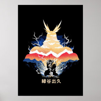 Deku vs. alle könnten eins für alle Helden Academy Poster