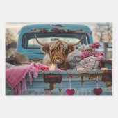 Dekupage Highland-Rinder Rustikale Kunst Geschenkpapier Set (Vorderseite 2)