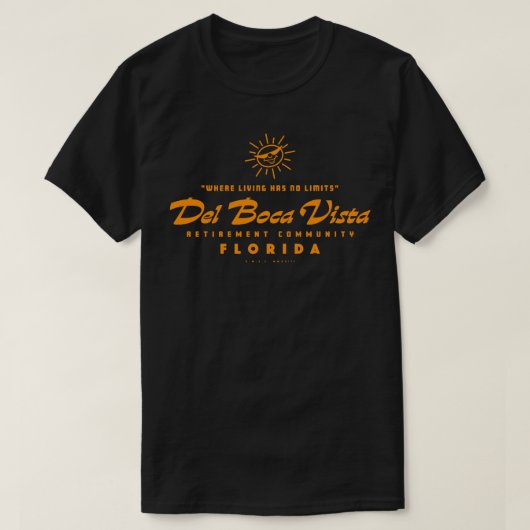 Del Boca Vista Orange T-Shirt (Design vorne)