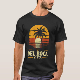 Del Boca Vista Retro Sunset Florida Vintag T-Shirt