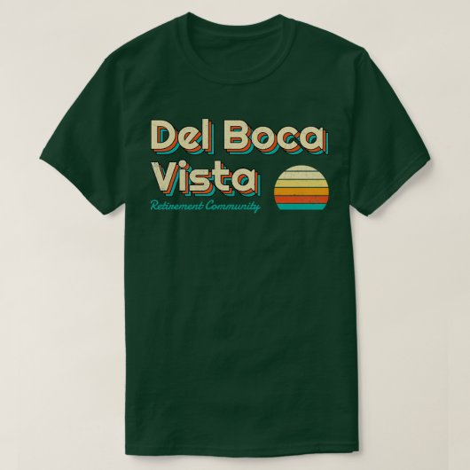 Del Boca Vista Retro Sunset TShirt 1 (Design vorne)