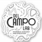 del Campo Labrador Microbes Sticker (Vorderseite)