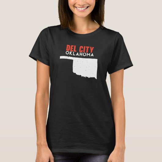 Del City USA State America Travel Oklahoman T-Shirt (Vorderseite)