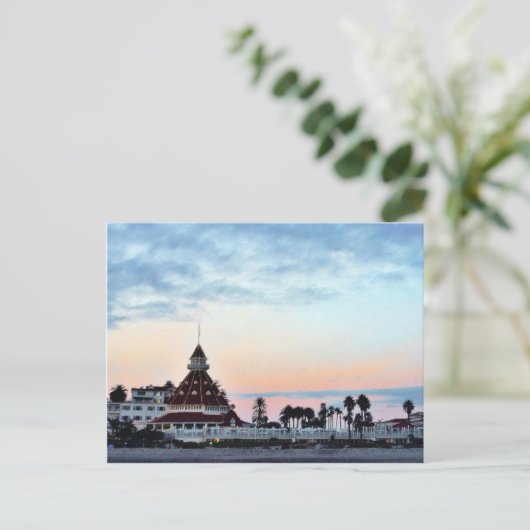 Del Coronado Sunset Postkarte (Stehend Vorderseite)