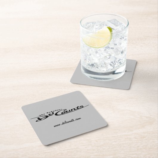 Del Counts Coasters Rechteckiger Pappuntersetzer (Vor Ort)