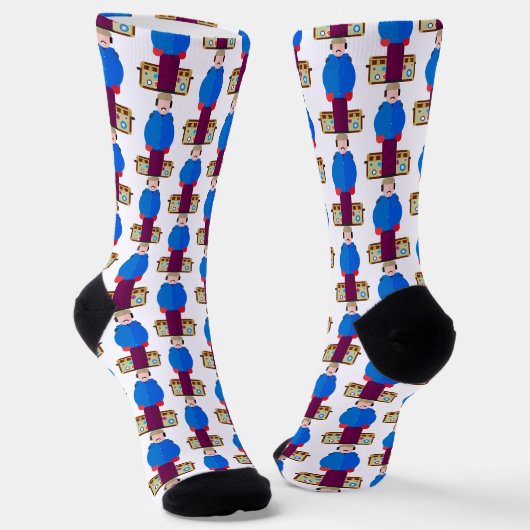 Del Griffith – Classic Comedy Pattern Crew Socks Socken (Gewinkelt)