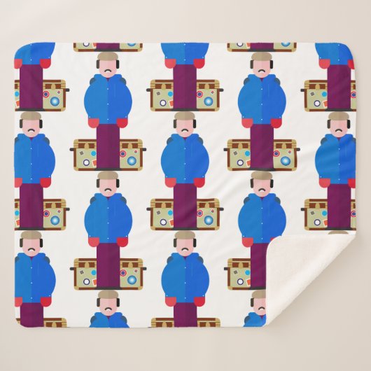 Del Griffith – Patterned Sherpa Blanket Sherpadecke (Vorderseite (Horizontal))