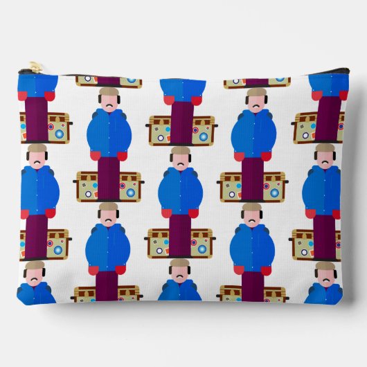 Del Griffith – Patterned Zipper Accessory Pouch Zubehörtasche (Vorderseite)