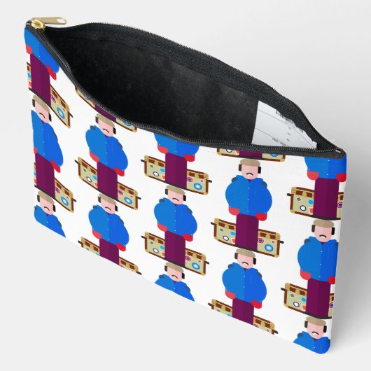 Del Griffith – Patterned Zipper Accessory Pouch Zubehörtasche (Offen)