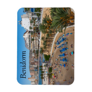 Del Malpas Beach, Benidorm, Costa Blanca, Spanien Magnet
