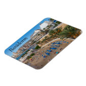 Del Malpas Beach, Benidorm, Costa Blanca, Spanien Magnet (Linke Seite)