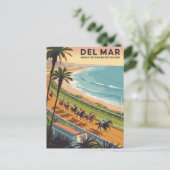 Del Mar California Postkarte (Stehend Vorderseite)