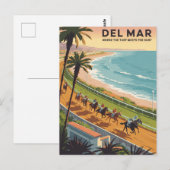 Del Mar California Postkarte (Vorne/Hinten)