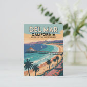 Del Mar California Postkarte (Stehend Vorderseite)