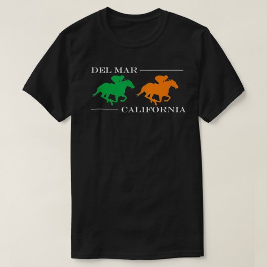 Del Mar California Racing  T-Shirt (Design vorne)